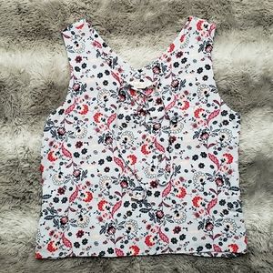 🖤 2/30$ 🖤 Blue cami, camisole top with flowers